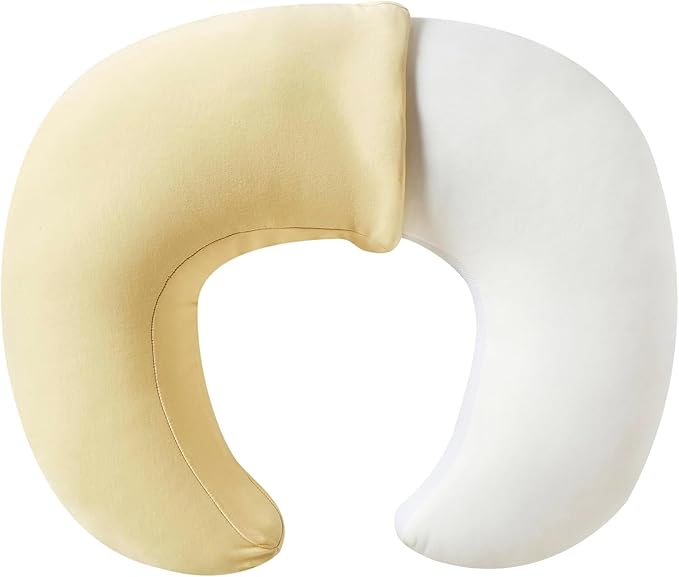Nursing Pillow, Plus Size Breastfeeding Pillow Original Support for Baby Boys Girls Breastfeeding Essentials, with Removable Soft Cotton Cover (Sand, Large (25.59 * 20.08 * 6.30 Inches))