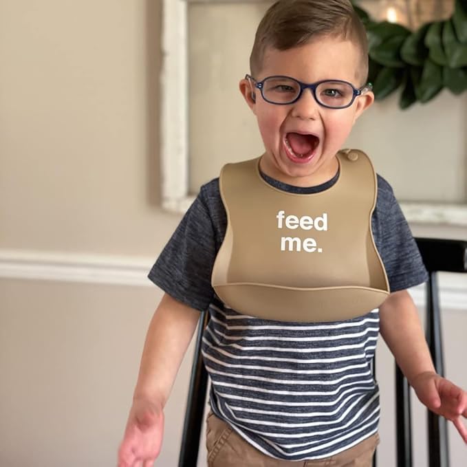 Denver James Silicone Feeding Bibs | Dishwasher Safe. Waterproof. Adjustable.