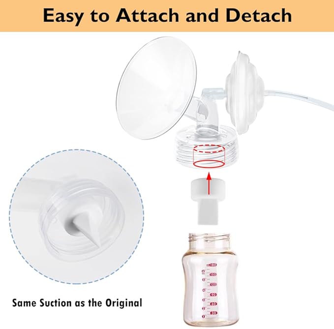 24mm Flange and Duckbill Valve Compatible with Spectra S1 Spectra S2 Spectra9 Plus Synergy Gold Breast Pump, Spectra Pump Parts S2 Parts S2 Accessories Replacement