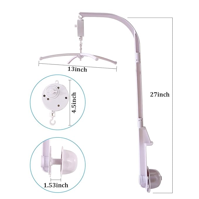 Purple Floral Butterfly Crib Mobile Baby Girl Nursery Decoraive Mobile