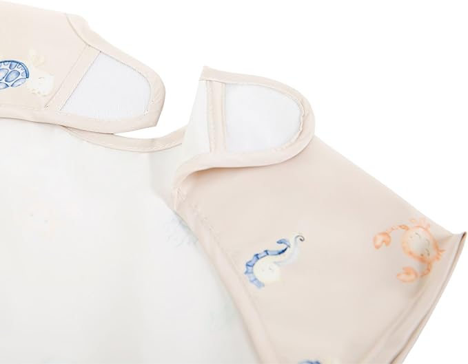 Ali+Oli Smock Bibs for Babies, BPA-Free Oeko-Tex Certified, Waterproof Baby Smock, Machine Washable, Toddlers Ages 6m+