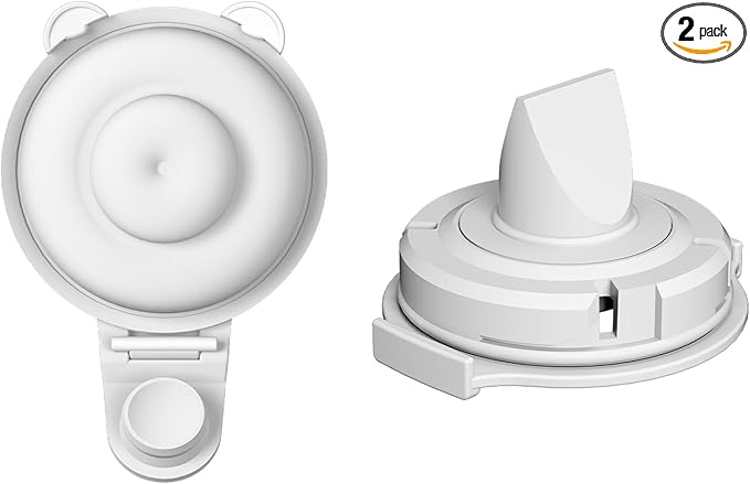 1pcs Duckbill Valves and 1pcs Diaphragms for Momcozy Upgraded Mobile Flow M9 Breast Pump, BPA Free, The Same As OEM, Replace for Momcozy Upgraded M9 Replacement Parts, Not Original Parts, 2pcs Gray