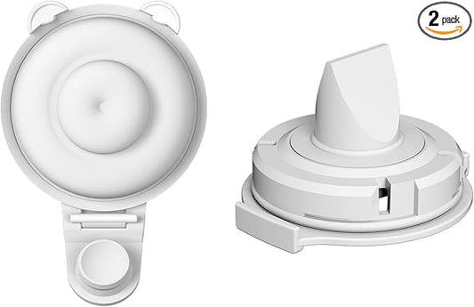 1pcs Duckbill Valves and 1pcs Diaphragms for Momcozy Upgraded Mobile Flow M9 Breast Pump, BPA Free, The Same As OEM, Replace for Momcozy Upgraded M9 Replacement Parts, Not Original Parts, 2pcs Gray