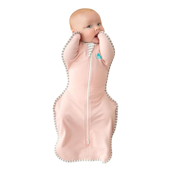 Love to Dream Swaddle UP, Baby Sleep Sack, Self-Soothing Swaddles for Newborns, Improves Sleep, Snug Fit Helps Calm Startle Reflex, New Born Essentials for Baby, 1.0 TOG, 5-8.5 lbs, Pink