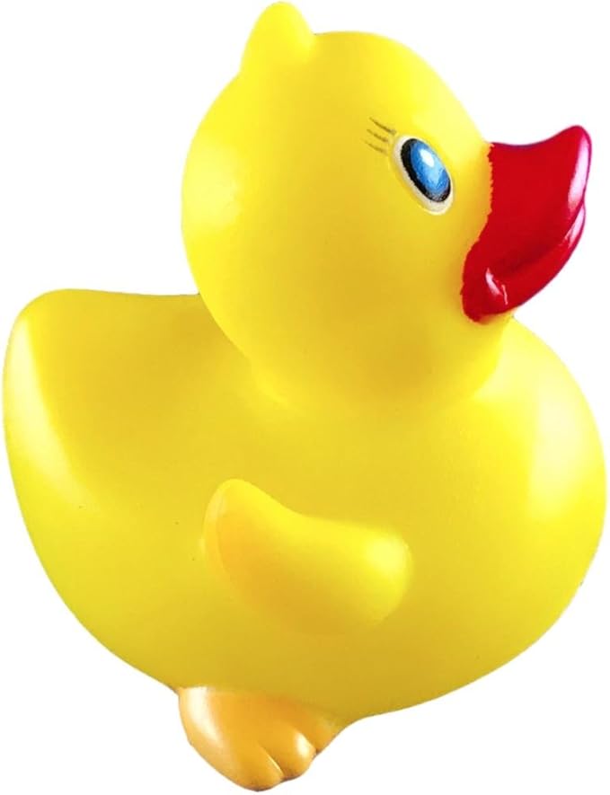 3" Classic Rubber Duck [Sealed Hole, Floats Upright] - Baby Safe Bathtub Bathing Toy