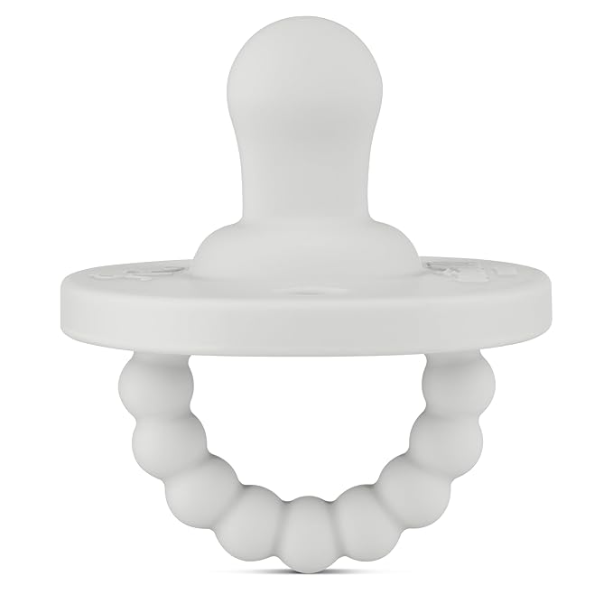 Ryan & Rose Cutie PAT Pacifier Teether (Flat, Grey)
