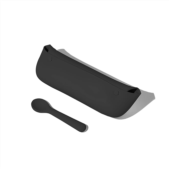 Avanchy Silicone Baby Bibs, Waterproof, Adjustable, BPA Free, Soft Unisex Set for Toddlers with Matching Spoon