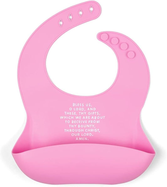 Be A Heart Silicone Baby Bibs, Adjustable Waterproof Bibs, Meal Blessing Bibs