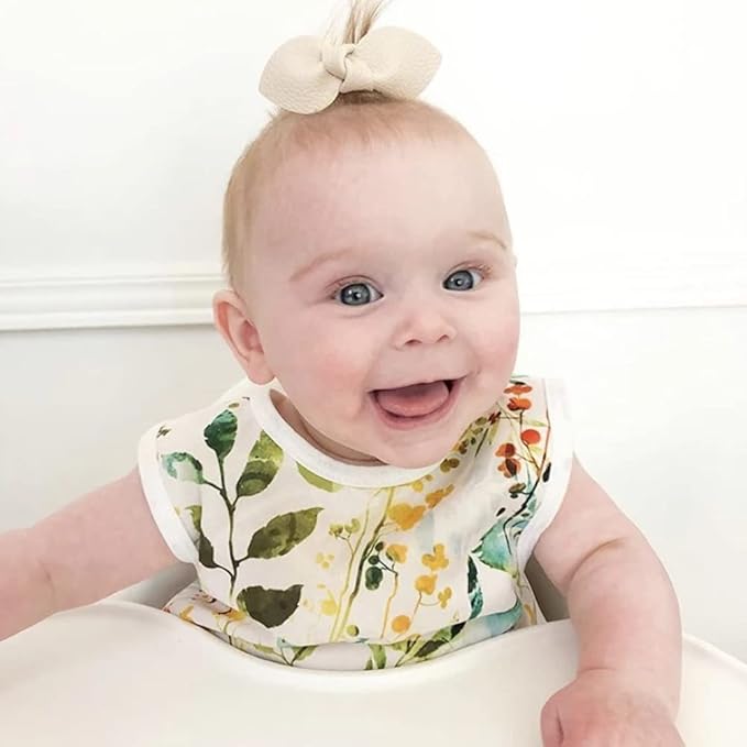BapronBaby Autumn Leaves Bapron - No Neck Tie Safer Bib for Baby & Toddler - Soft Waterproof Stain Resistant - Machine Washable - Sz Baby/Toddler 6m-3T