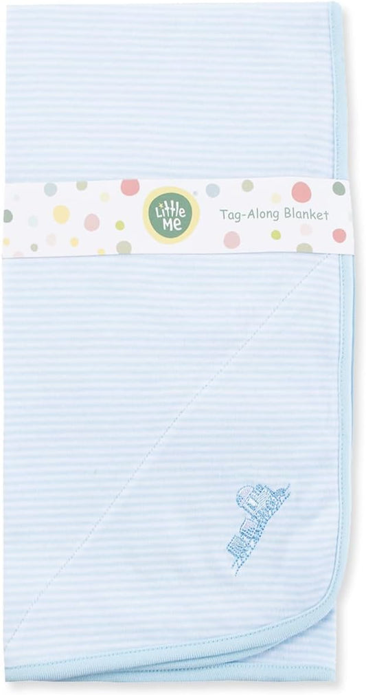Little Me Blankets for Baby Boys' Thank Heaven for Little Boys' Swaddling Receiving Blanket