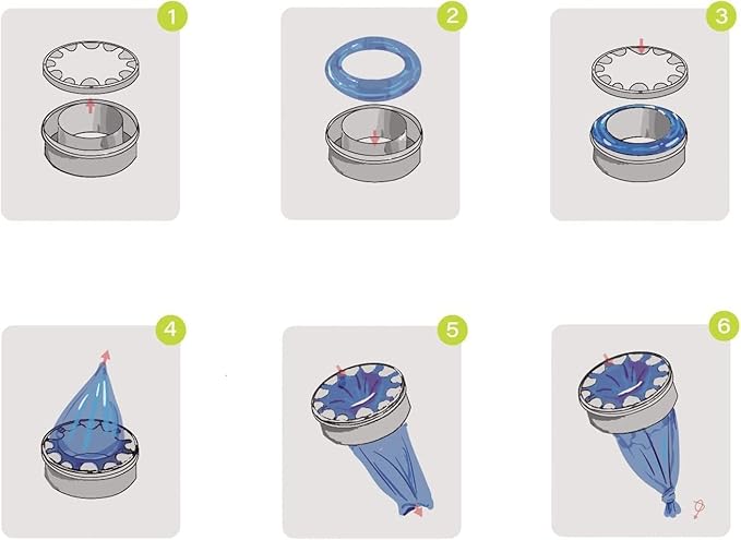 9 Pack Diaper Pail Refills Compatible with cartridges for Genie diaper pail refills bags refill (Cartridge is not included)