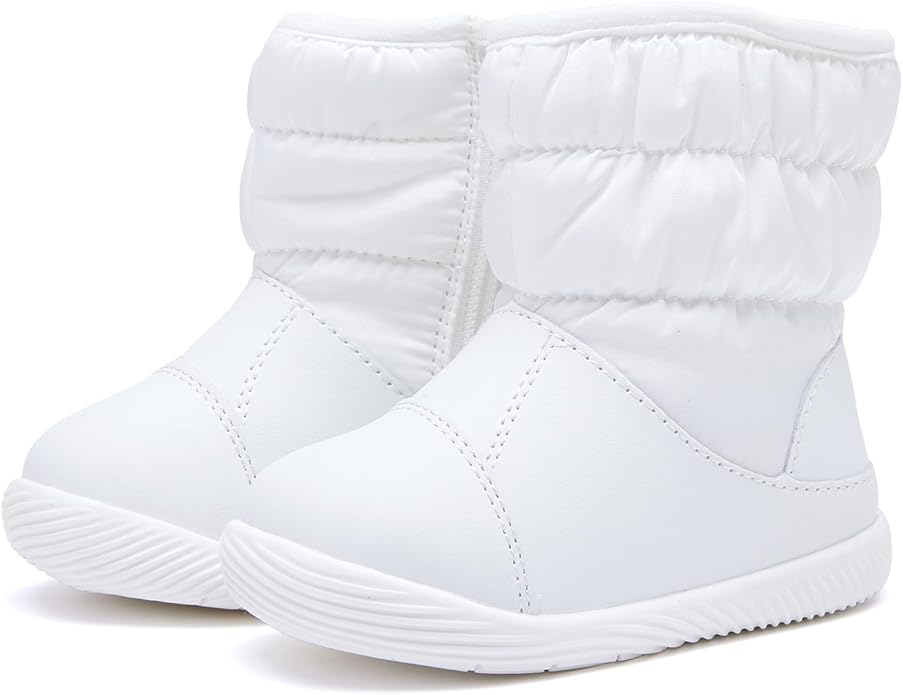 BMCiTYBM Baby Boy Girl Snow Boots Waterproof Winter Warm Booties Nonslip Lightweight Outdoor Shoes for First Walkers 6 9 12 18 24 Months(Infant/Toddler)