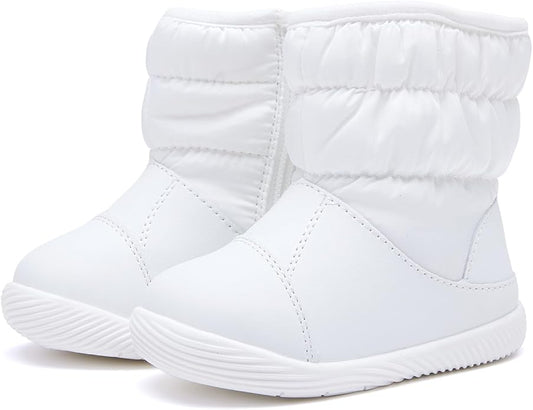 BMCiTYBM Baby Boy Girl Snow Boots Waterproof Winter Warm Booties Nonslip Lightweight Outdoor Shoes for First Walkers 6 9 12 18 24 Months(Infant/Toddler)