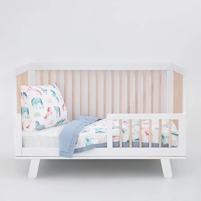 Little Unicorn Lofty Comforter Blanket | Super Soft & Breathable Muslin Fabric| Great for Play & Bedtime Blanket (Unicorns)