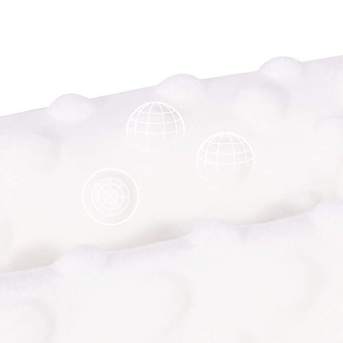 Bebamour Drool and Teething Reversible Cotton Pad For All Carry Positions Baby Carrier White Drool Bib For Boys & Girls(Peach)