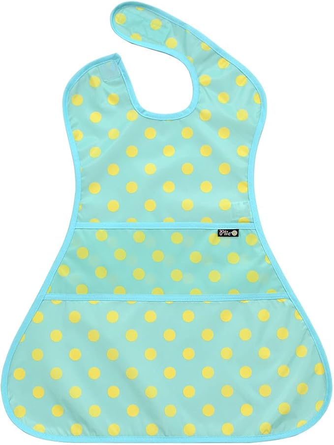 Full Coverage Waterproof Feeding Bib for Toddlers – Extra Long Apron Bib for Mealtime, Self-Feeding, BPA-Free