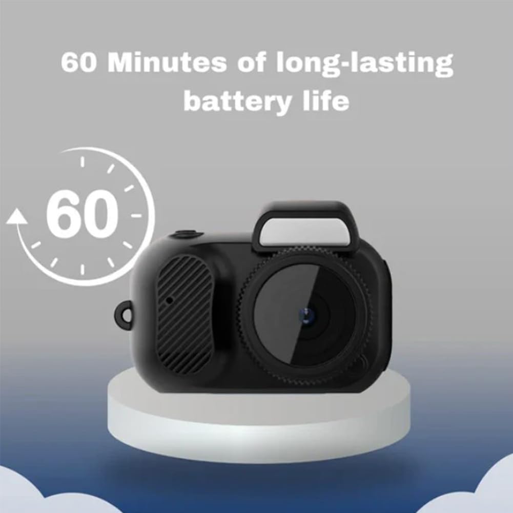 Keychain Camera, World's Smallest 1080P HD Mini Camera, Retro Portable Mini, 100 Mins Battery Life, for Students, Kids (64G)