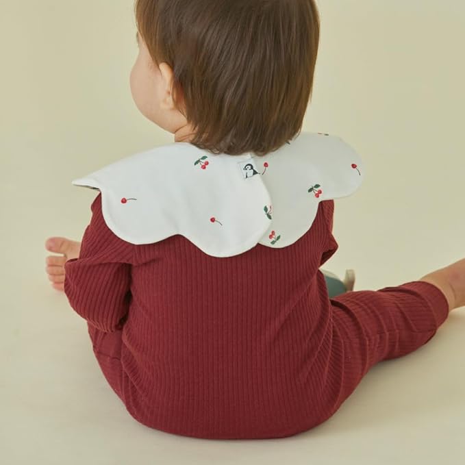 Konny Baby Bibs Set, 360 ° Rotate, Soft and Absorbent Bandana Drooling for Boys Girls baby Essentials