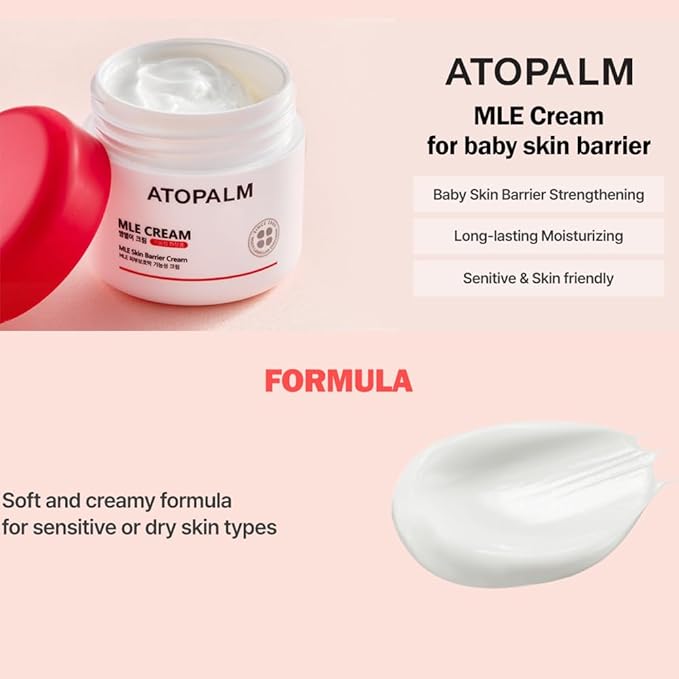ATOPALM | MLE Eczema Cream | Premium Baby Lotion Newborn | Baby Face and Body Moisturizer for Skin Barrier | Moisturizing Facial Cream for Itchiness & Redness | Korean Skincare | 2.2 fl oz (65ml)