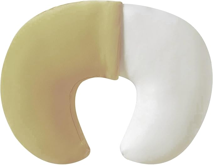 Nursing Pillow, Plus Size Breastfeeding Pillow Original Support for Baby Boys Girls Breastfeeding Essentials, with Removable Soft Cotton Cover (Beige, Standard (23.62 * 18.11 * 5.91 Inches))