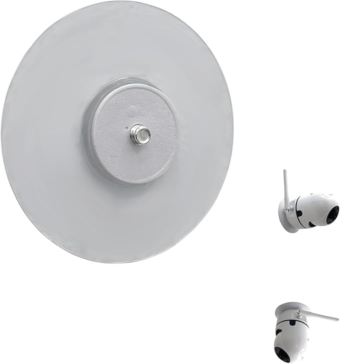 Baby Monitor Wall-Mounted Bracket for Battery-Powered Security Cameras, with Standard 1/4" Threaded Connection, Wall Sticker Installation White (Wall Stickers)