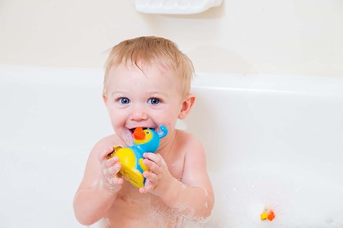3" Party Rubber Duck [Floats Upright] - Baby Safe Bathtub Bathing Toy