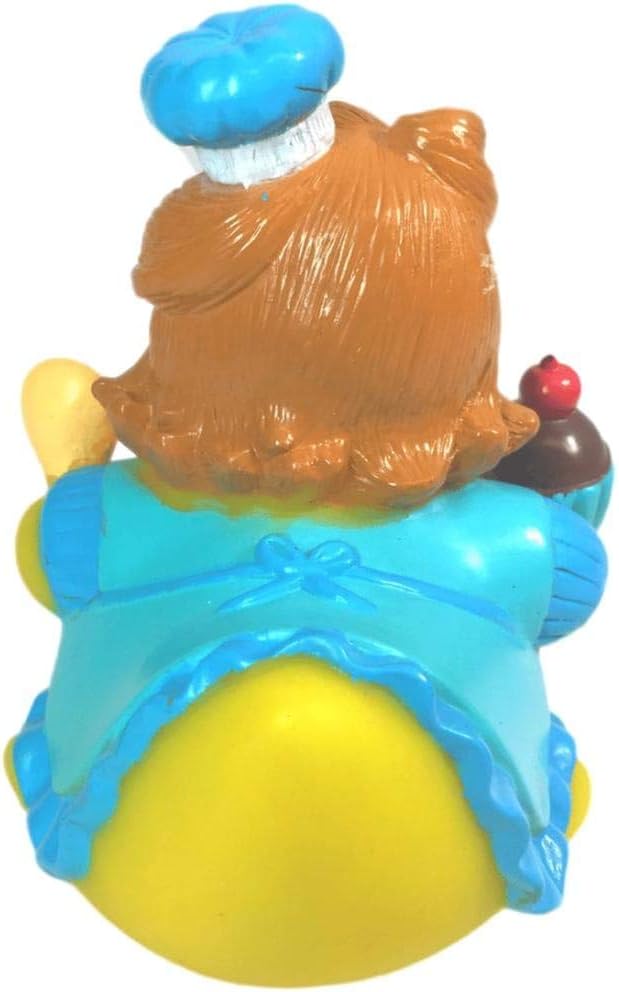 3" Baking Rubber Duck [Sealed Hole, Floats Upright] - Baby Safe Bathtub Bathing Toy