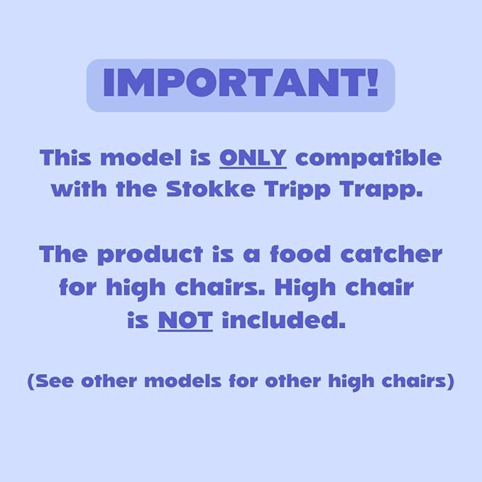 CATCHY -Food Catcher-Compatible with Stokke Tripp Trapp High Chair +11 Other High Chairs-Highchair Sold Separately-Baby & Toddler Food & Mess Catcher-Premium Linen Inspired -Under High Chair Accessory