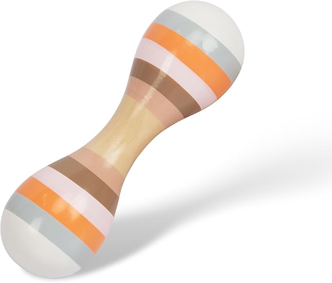 Baby Maracas Hand Percussion Rattles, Wooden Rumba Shaker Musical Instrument for Kids Toddlers