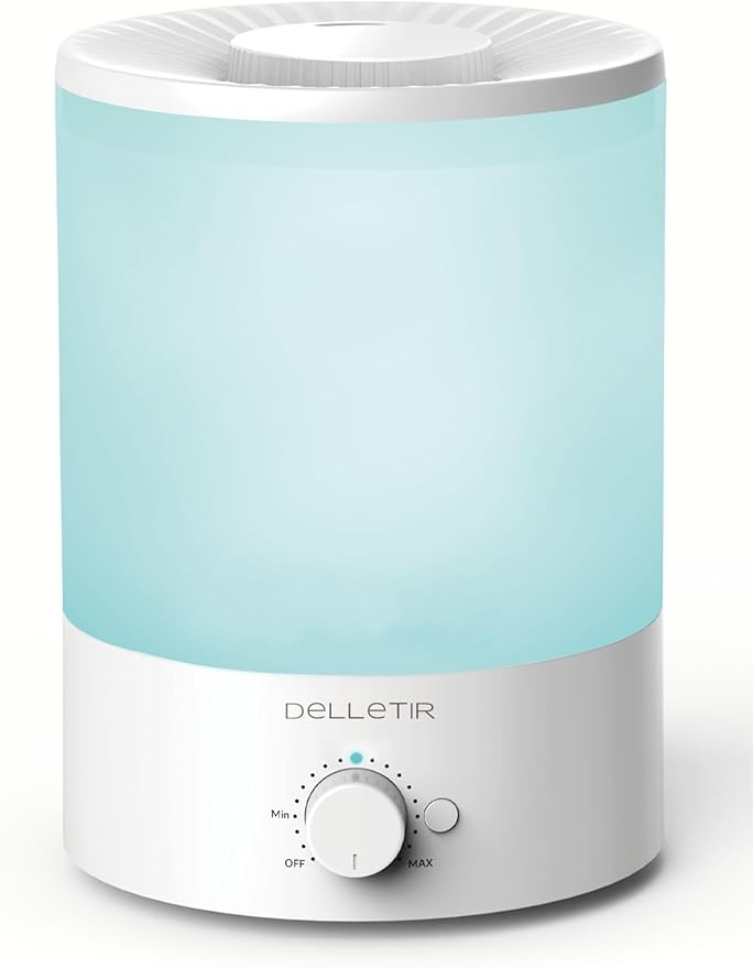 Cool Mist Humidifiers for Babies, Bedroom, Nursery, Home and Office | Super Quiet Ultrasonic Vaporizer, Large Top-Refill 3.5L, Essential Oil Diffuser, Auto Off, Easy Clean