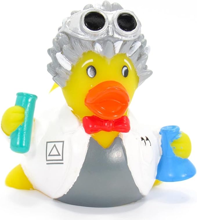 Mad Scientist Rubber Duck Bath Toy | Weighted, Safe, Floating | 100's of Styles to Chose | Collect Them All | 3.5 x 3.5 x 3.5