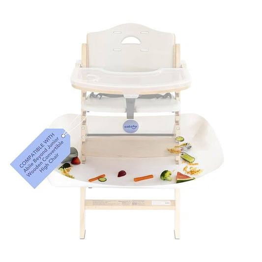 CATCHY - Food Catcher - Compatible with Abiie Beyond Junior High Chair + 11 Other High Chairs - Highchair Sold Separately - Baby & Toddler Food & Mess Catcher - Under High Chair Accessory