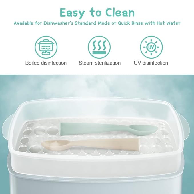 Vicloon Silicone Baby Feeding Spoons, 7PCS First Stage Feeding Spoons for Infants, Baby Led Weaning Feeding Supplies Training Spoon, Toddler Utensils, Ultra-Durable & Chewproof, Dishwasher Safe