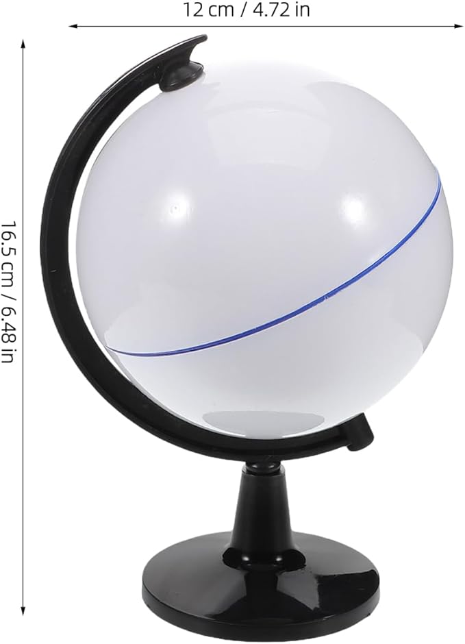 Diy Blank Globe Toy with Stand Rewritable Plastic Earth Model for Kids Geography Learning Interactive Educational Tool Creative Drawing Globe for Classroom and Home