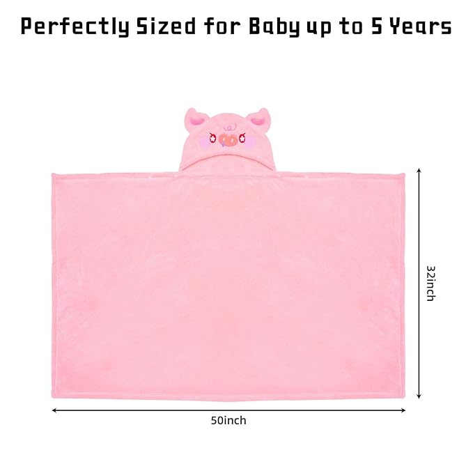 Toddler Bath Towel Hooded Kids Bath Towels Baby Towels with Hood Toddler Towels for Boy Girl 0-5 Years, 2-Pack Absorbent Baby Bath Towels Hooded Kids Bath Large 50''x32''