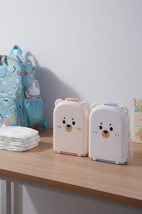 Travel Baby Bottle Cleaning Kit, Including Pacifier Cleaner and Straw Brush, Detachable Head for Easy Cleaning, Baby Travel Essential