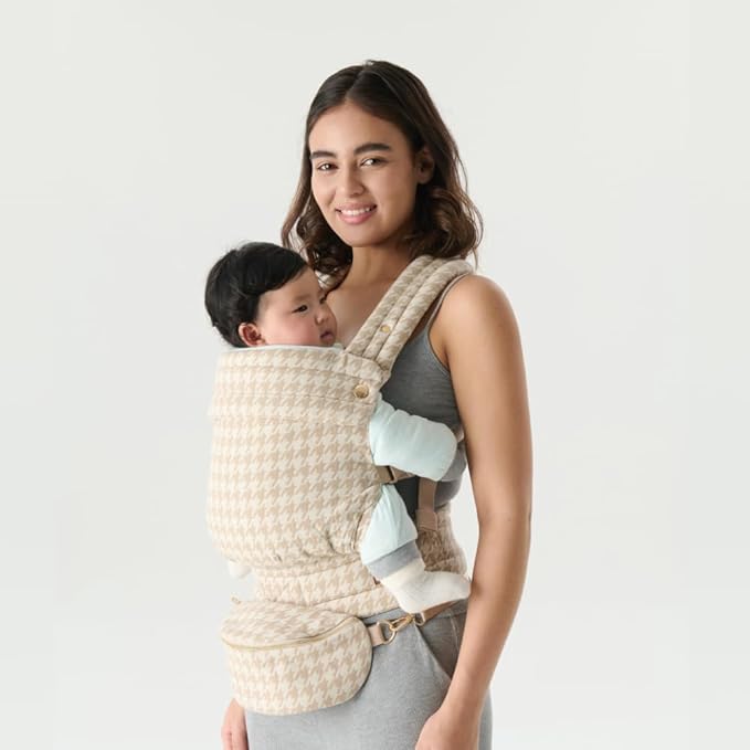 Ergonomic Baby Carrier for Newborns to Toddlers (7-35 lbs) with Adjustable Straps and Belt Bag – Comfortable, Versatile, and Stylish Babywearing Solution