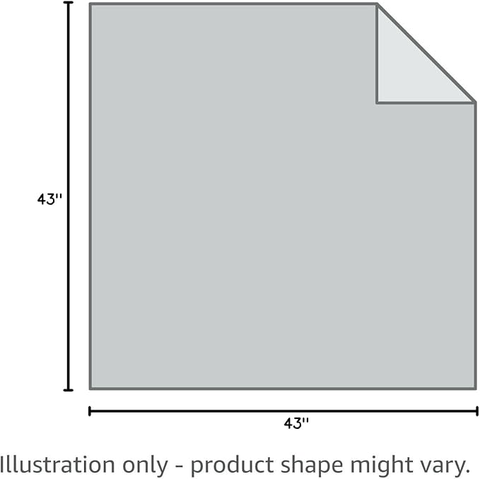 Ultra-Soft Muslin Baby Blanket (43x43 Inches,Grey Checkered,1-Pack)