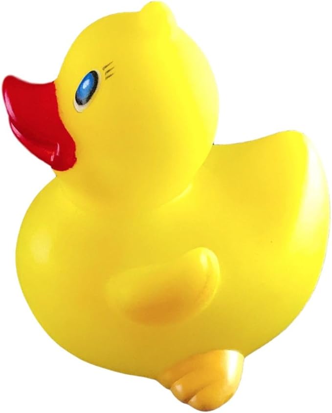 3" Classic Rubber Duck [Sealed Hole, Floats Upright] - Baby Safe Bathtub Bathing Toy