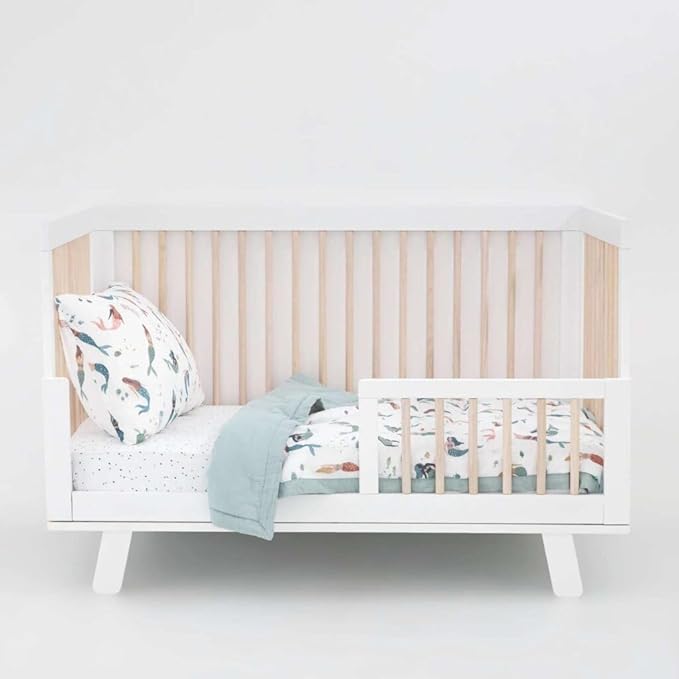 Little Unicorn Lofty Comforter Blanket | Super Soft & Breathable Muslin Fabric| Great for Play & Bedtime Blanket (Mermaid Party)