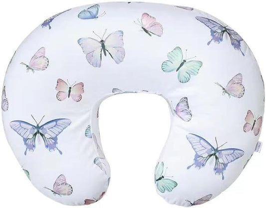 iEvolve Minky Nursing Pillow Cover Breast Feeding Pillow Cover Slipcover U Shape for Baby Boy Girl,Cover Only(Butterfly)