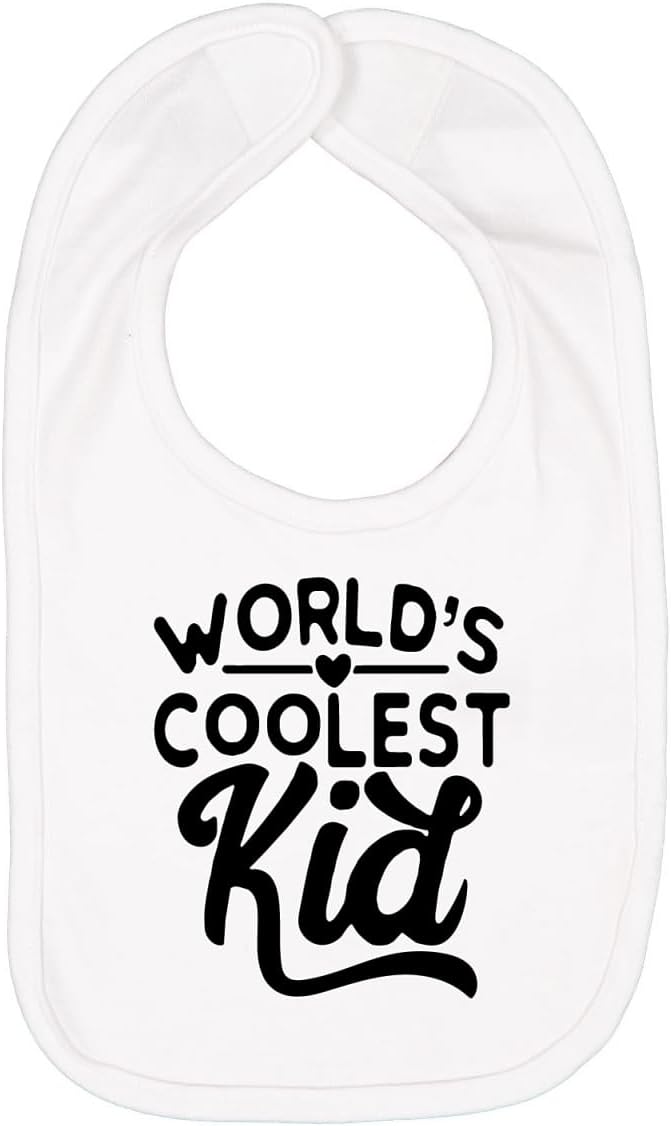 World's Coolest Kid Funny Cute Humor Infant Premium Jersey Baby Bib