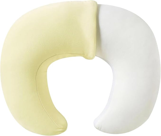 Nursing Pillow, Plus Size Breastfeeding Pillow Original Support for Baby Boys Girls Breastfeeding Essentials, with Removable Soft Cotton Cover (Beige, Large (25.59 * 20.08 * 6.30 Inches))