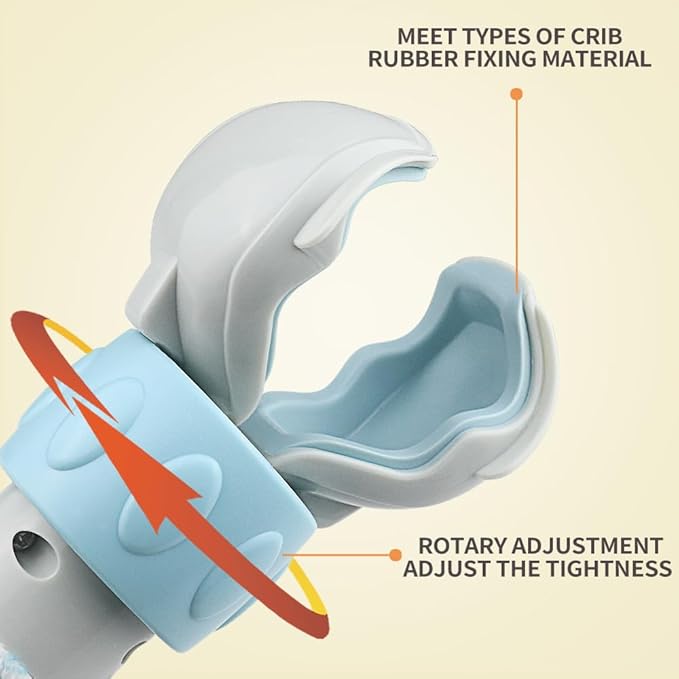 Caterbee Baby Baby Bouncer Toy bar, Clip on Crib & Pram Activity Bar Toy Travel Arch Bassinet Toys for Toddlers (Star)