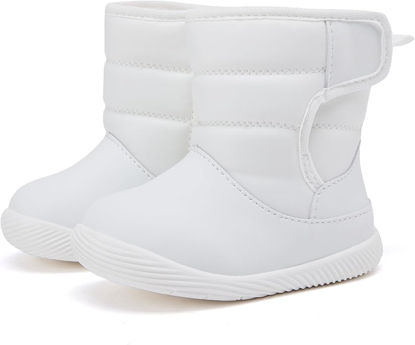 BMCiTYBM Baby Boy Girl Snow Boots Waterproof Winter Warm Booties Nonslip Lightweight Outdoor Shoes for First Walkers 6 9 12 18 24 Months(Infant/Toddler)