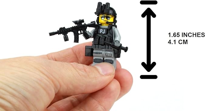 Battle Brick 1.6 Inches Tall US Air Force PJ Pararescue Commando Soldier Custom Minifigure | Accessories Made in The USA | Genuine Military Minifig | Great Gift for Ages 10+ to Adult AFOL