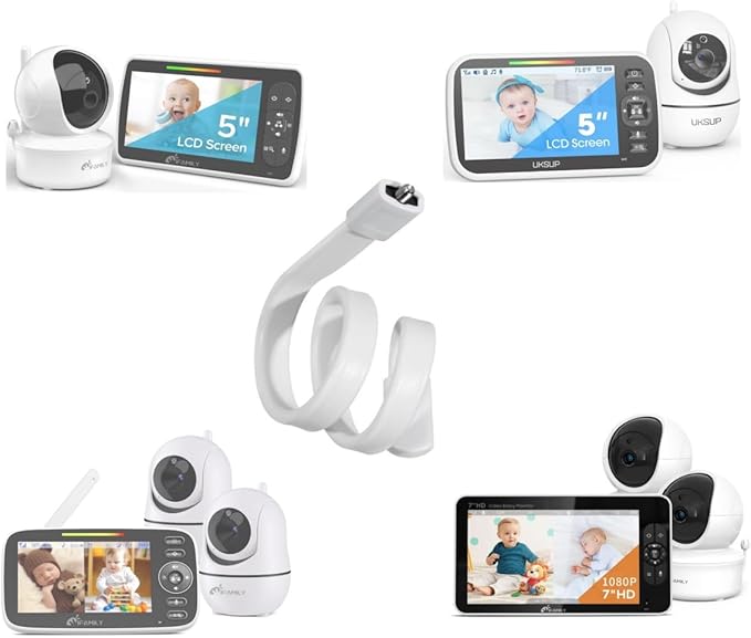 iFamily Flexible Mount Shelf Baby Camera ABM570/SM43E/SM43EV2/SM653/70A/6TY WiFi Camera, UKSUP 663, mounting on Baby Bed or Wall Mount Shelf, Curtain Rods Without Hurting Wall Surface.