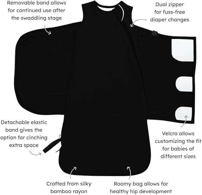 KYTE BABY Unisex Rayon Made from Bamboo Sleep Bag Swaddler for Babies, 1.0 Tog