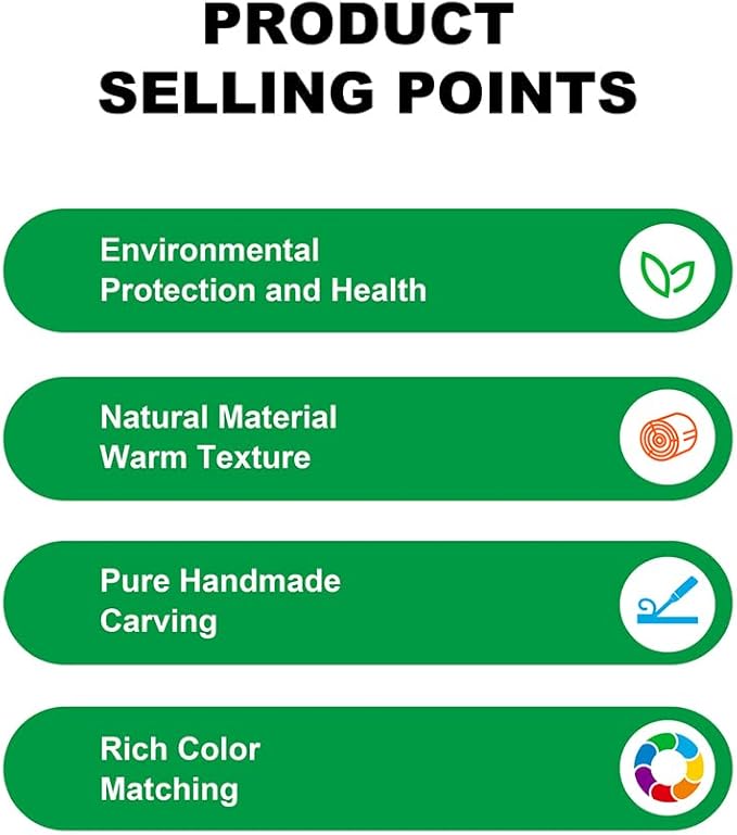 Wooden Go-Kart Night Light for Kids, 7 Color Adjustable, USB Rechargeable (Black)