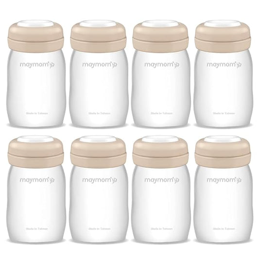 Maymom Wide Neck Breastmilk Collection n Storage Bottle 5.4 oz; Re-markable SureSeal Disc. Fits Spectra S2 Spectra S1 9 Plus.